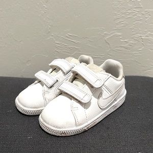 White Toddler Velcro Nikes